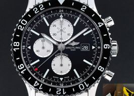 Breitling Chronoliner Y24310 (Onbekend (willekeurig serienummer)) - Zwart wijzerplaat 46mm Staal