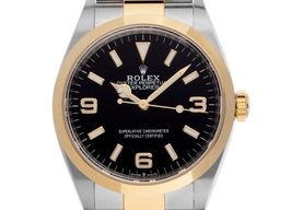 Rolex Explorer 124273 (2024) - Black dial 36 mm Gold/Steel case