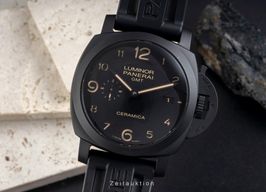 Panerai Luminor 1950 3 Days GMT Automatic PAM00441 (Unknown (random serial)) - Black dial 44 mm Ceramic case