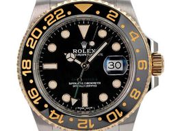 Rolex GMT-Master II 116713LN (2017) - Zwart wijzerplaat 40mm Goud/Staal