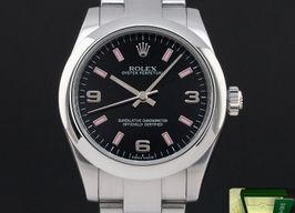 Rolex Oyster Perpetual 31 177200 (2010) - Zwart wijzerplaat 31mm Staal