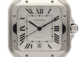 Cartier Santos WSSA0018 (2023) - Zilver wijzerplaat 40mm Staal