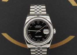 Rolex Datejust 36 116200 (2013) - Zwart wijzerplaat 36mm Staal