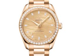 Omega Seamaster Aqua Terra 220.55.38.20.99.002 (2025) - Champagne wijzerplaat 34mm Geelgoud