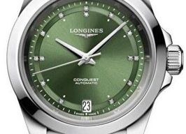 Longines Conquest L3.430.4.07.6 (2026) - Groen wijzerplaat 34mm Staal