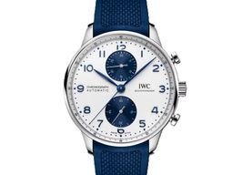 IWC Portuguese Chronograph IW371620 (2025) - Wit wijzerplaat 41mm Staal