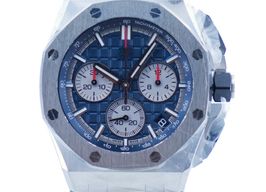 Audemars Piguet Royal Oak Offshore Chronograph 26420TI.OO.A027CA.01 (2024) - Blue dial 43 mm Titanium case