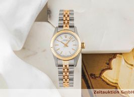Rolex Oyster Perpetual 67193 (1993) - White dial 26 mm Gold/Steel case