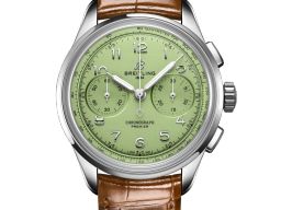 Breitling Premier AB0930D31L1P1 (2021) - Groen wijzerplaat 40mm Staal