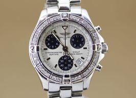 Breitling Colt Chronograph A73350 (2003) - Zilver wijzerplaat 38mm Staal