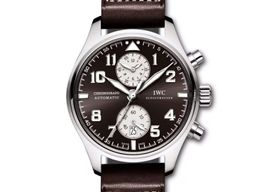 IWC Pilot Chronograph IW387806 (2013) - Bruin wijzerplaat 43mm Staal