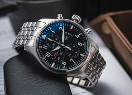 IWC Pilot Chronograph IW377704 (Unknown (random serial)) - Black dial 43 mm Steel case