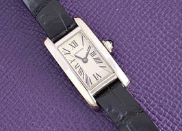 Cartier Tank Américaine 2544 (Unknown (random serial)) - Silver dial 15 mm White Gold case