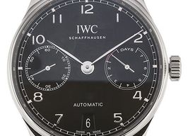 IWC Portuguese Automatic IW500703 (2024) - Zwart wijzerplaat 42mm Staal