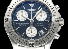 Breitling Colt Chronograph A73350 (2004) - Zwart wijzerplaat 38mm Staal