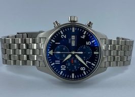 IWC Pilot Chronograph IW377717 (2021) - Blauw wijzerplaat 43mm Staal