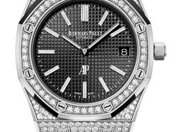 Audemars Piguet Royal Oak Jumbo 15202BC.ZZ.1241BC.03 (2025) - Black dial 39 mm White Gold case