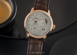 Glashütte Original PanoMaticLunar 1-90-02-45-35-04 (Onbekend (willekeurig serienummer)) - Zilver wijzerplaat 40mm Roodgoud
