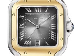 Cartier Santos W2SA0030 (2026) - Grey dial 39 mm Gold/Steel case