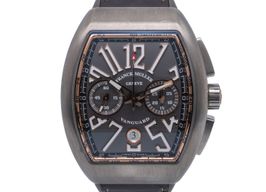 Franck Muller Vanguard V 45 SC DT BR (NR) TT DGR BLK (Onbekend (willekeurig serienummer)) - Zwart wijzerplaat Titanium