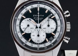 Zenith El Primero Chronomaster 03.3200.3600/21.M3200 (Onbekend (willekeurig serienummer)) - Zwart wijzerplaat 38mm Staal