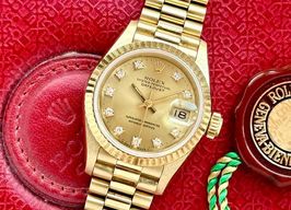 Rolex Lady-Datejust 69178G (1990) - Goud wijzerplaat 26mm Geelgoud