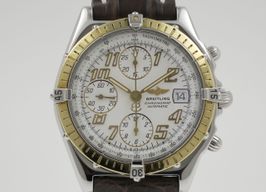 Breitling Chronomat D13050.1 (Unknown (random serial)) - White dial 45 mm Gold/Steel case