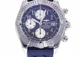 Breitling Chronomat Evolution A13356 (2007) - Blue dial 44 mm Steel case