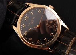 Patek Philippe Calatrava 5026J (Onbekend (willekeurig serienummer)) - Zwart wijzerplaat 34mm Geelgoud