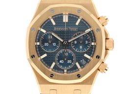 Audemars Piguet Royal Oak Chronograph 26240OR.OO.D315CR.02 (2025) - Blue dial 41 mm Rose Gold case