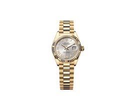 Rolex Lady-Datejust 279178 (2025) - Zilver wijzerplaat 28mm Geelgoud