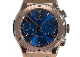 Hublot Classic Fusion Blue 521.OX.7180.RX (2024) - Blauw wijzerplaat 45mm Roségoud