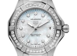 TAG Heuer Aquaracer Lady WBP1314.BA0005 (2024) - Parelmoer wijzerplaat 34mm Staal