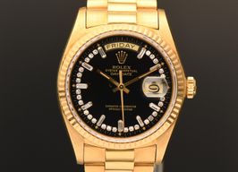 Rolex Day-Date 36 18038 (1978) - Black dial 36 mm Yellow Gold case