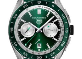 TAG Heuer Connected SBR8A14.BT6317 (2024) - Groen wijzerplaat 45mm Staal