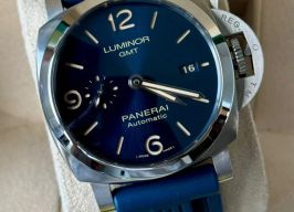 Panerai Luminor 1950 3 Days GMT Automatic PAM01033 (2019) - Blue dial 44 mm Steel case