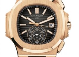 Patek Philippe Nautilus 5980/1R-001 (2023) - Zwart wijzerplaat 40mm Roségoud