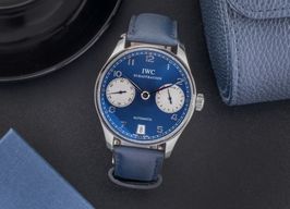 IWC Portuguese Automatic IW500112 (Unknown (random serial)) - Blue dial 42 mm Steel case