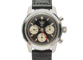 Heuer Autavia 2446C (Unknown (random serial)) - Black dial 40 mm Steel case