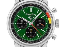 Breitling Top Time AB01762A1L1A1 (2024) - Groen wijzerplaat 41mm Staal