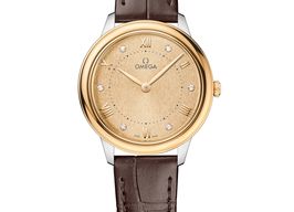 Omega De Ville 434.23.30.60.58.001 (2025) - Champagne wijzerplaat 30mm Goud/Staal