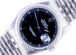 Rolex Datejust 36 16234 (1991) - Zwart wijzerplaat 36mm Staal