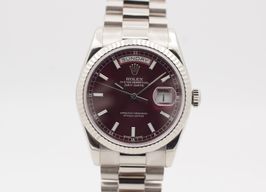 Rolex Day-Date 36 118239 (2001) - Black dial 36 mm White Gold case