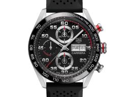 TAG Heuer Carrera Calibre 16 CBN2A1AA.FT6228 (2026) - Zwart wijzerplaat 44mm Staal