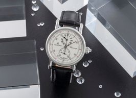 Chronoswiss Chronoscope CH-1523 (2004) - Silver dial 39 mm Steel case