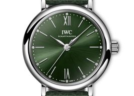 IWC Portofino Automatic IW357412 (2024) - Groen wijzerplaat 34mm Staal
