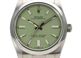 Rolex Oyster Perpetual 34 124200 (2025) - Purple dial 34 mm Steel case