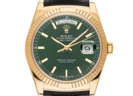 Rolex Day-Date 36 118138 (2017) - Groen wijzerplaat 36mm Geelgoud