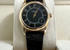 Patek Philippe Calatrava 5000 (1995) - Zwart wijzerplaat 33mm Geelgoud
