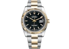 Rolex Datejust 36 116233 (2017) - Zwart wijzerplaat 36mm Goud/Staal